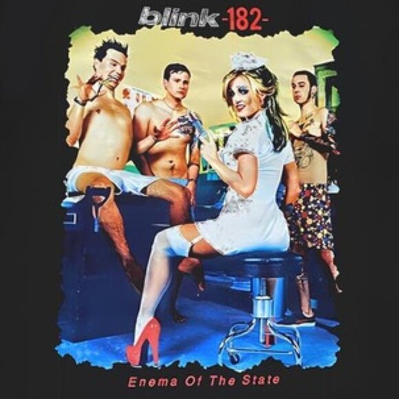 Blink 182 Enema Of The State Album Graphic Rock Music Band Fan Tour T-Shirt 05 - Picture 2 of 5